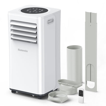 Klimaanlage Mobil 9000 BTU, Mobile Klimaanlage 4-in-1, Kühlung, Entfeuchtung und 2-Stufiger Belüftung, Mobiles Klimagerät mit Abluftschlauch, Digitalanzeige, 24h-Timer, Kühlfläche bis zu 88 m³(33㎡)