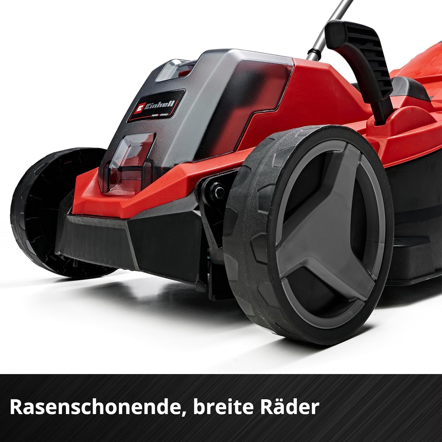 Einhell Akku-Rasenmäher GE-cm 18/33 Li Kit Power X-Change (18 V, 33 cm Schnittbreite, bis 200 m², Brushless, 30L Fangkorb, 25-65 mm Schnitthöhe, inkl. 4,0 Ah Akku + Ladegerät)