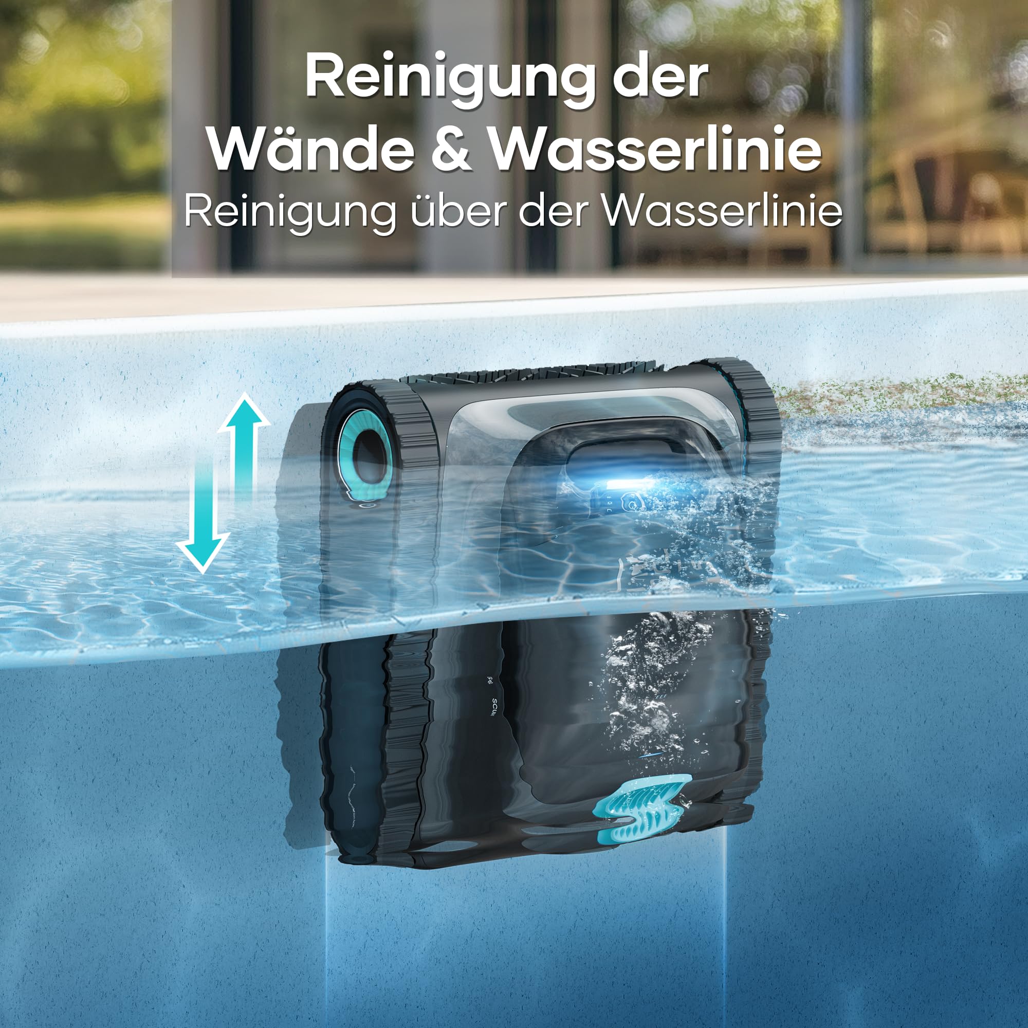 (2026 Upgrade) AIPER Scuba S1 Poolroboter Boden und Wand, Wasserlinienreinigung, Doppelfiltration, 270 Min Laufzeit, Intelligente Navigation, App-Steuerung &amp; OTA-Updates für Einbau- und Aufstellpools